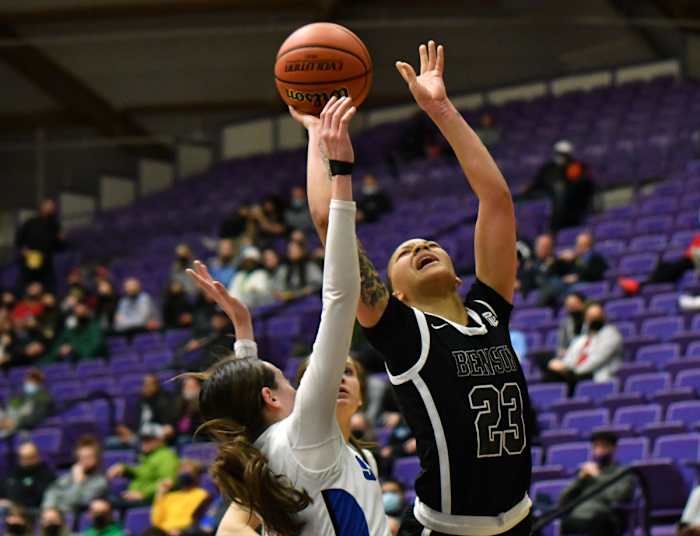 Benson South Medford girls basketball Taylor Balkom 15